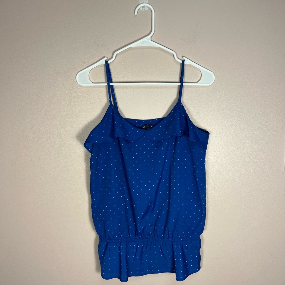 GAP Blue Polka Dot Camisole